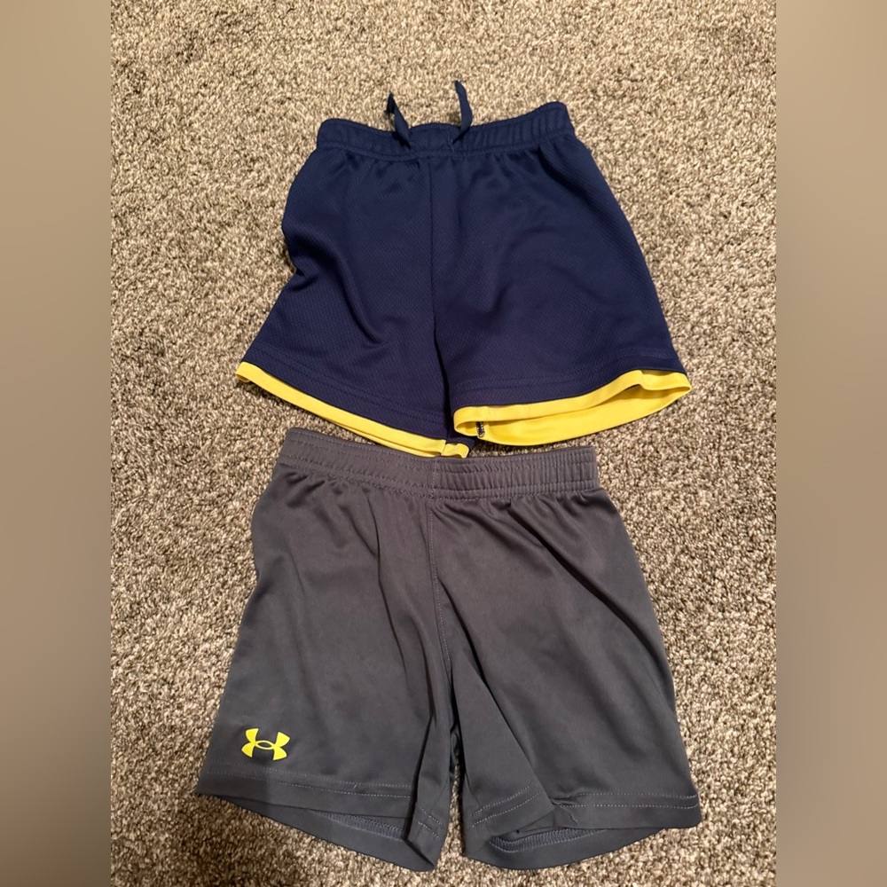 Blue and Gray Athletic Shorts